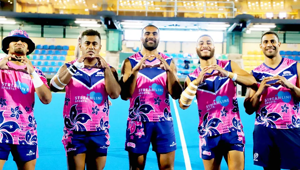 OSOB players before kick-off