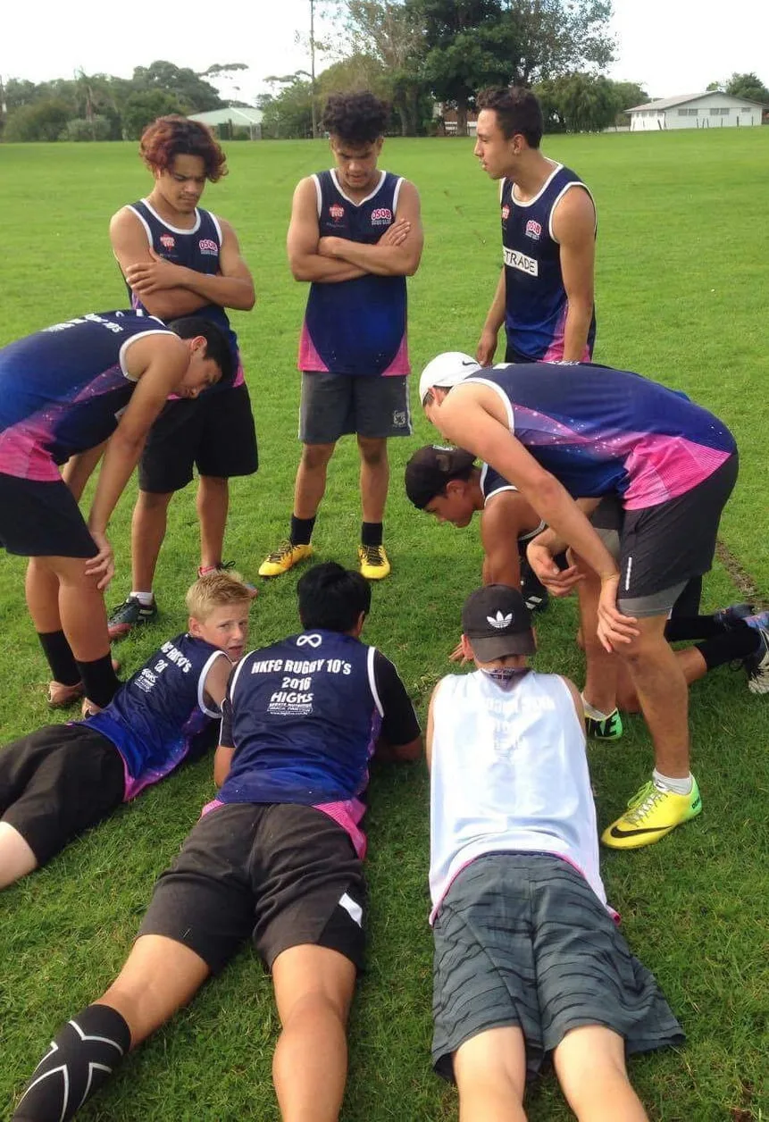 OSOB players warming up